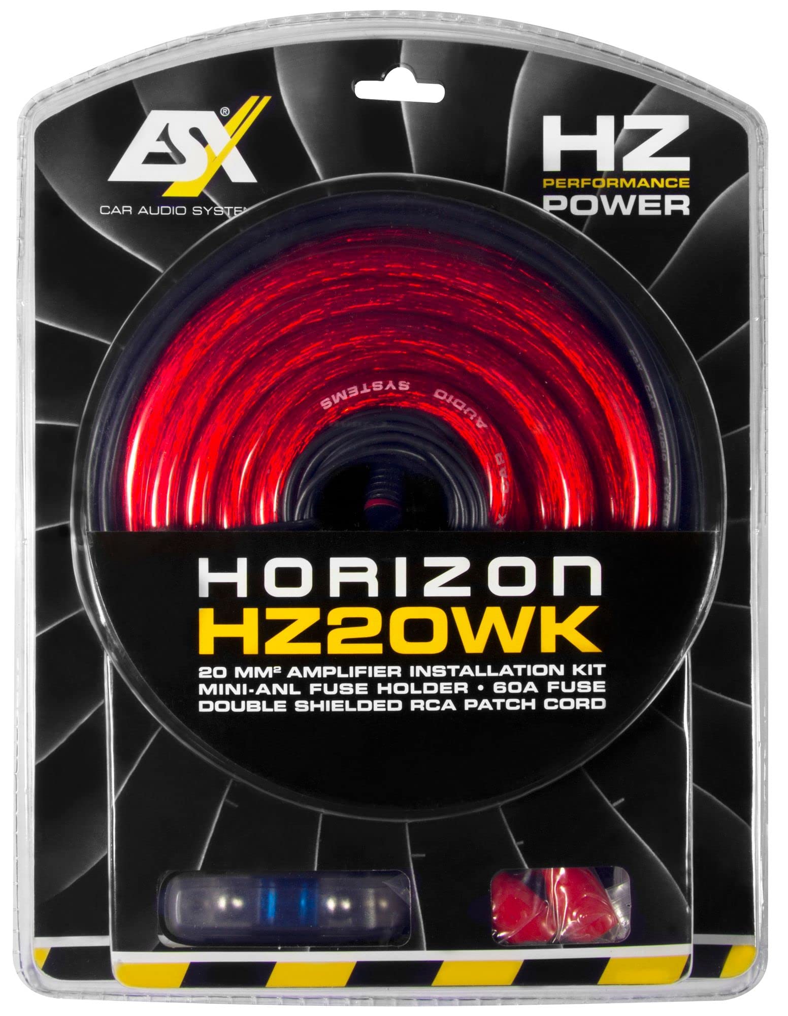 ESX HZ20WK - cable kit 20mm² with 5m RCA cable and mini-ANL fuse