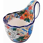 ALMA Soup Bowl with Large Handle 16oz,Giftable for Homemakers Fall Decor | Microwave Safe,dishwasher Safe,cozy Thanksgiving gatherings,Ceramic Bowl for Soup,Cereal,Yogurt,Snack,Chip,Stew,Ice cream,