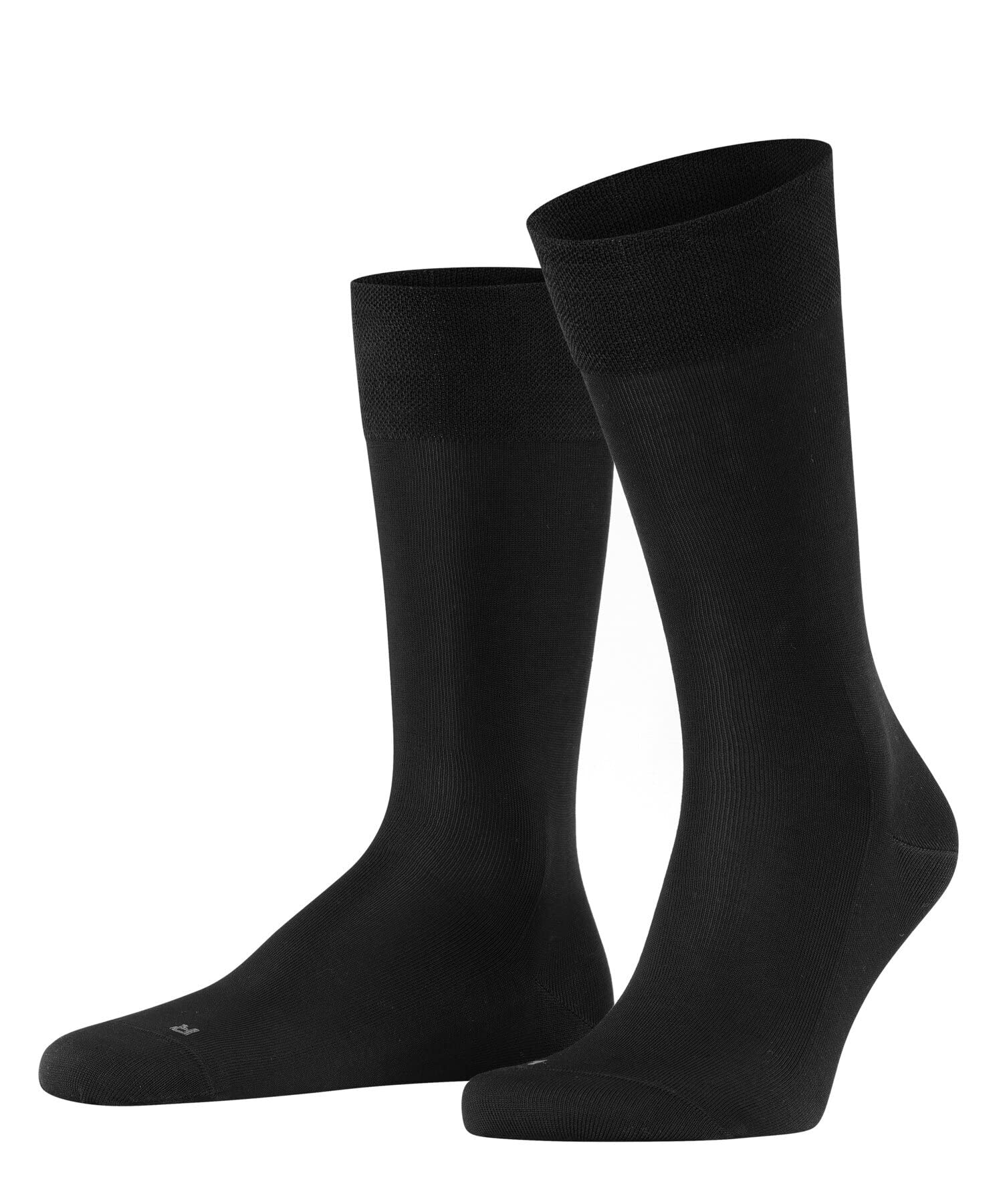 FALKE Men's Sensitive Malaga Socks, Cotton, Black (Black 3000), 11.5-14 (1 Pair)