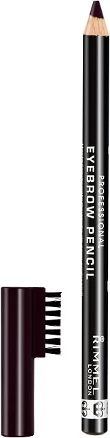 Rimmel Eyebrow Pencil Black Brown 1.4 g - Precision Gel Formulation