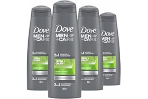 Dove Men + Care Fresh & Clean 2-in-1 Shampoo + Conditioner with caffeine and menthol cleans & invigorates hair 355 ml Pack of
