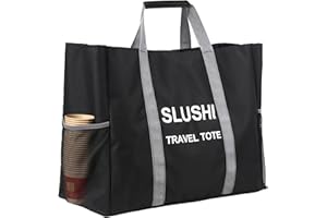 TheClouds Travel Party Tote for Ninja Slushi Machine FS300 Series and FS299, Slushie Carrying Bag, Slushie Machine Accessories (Black)