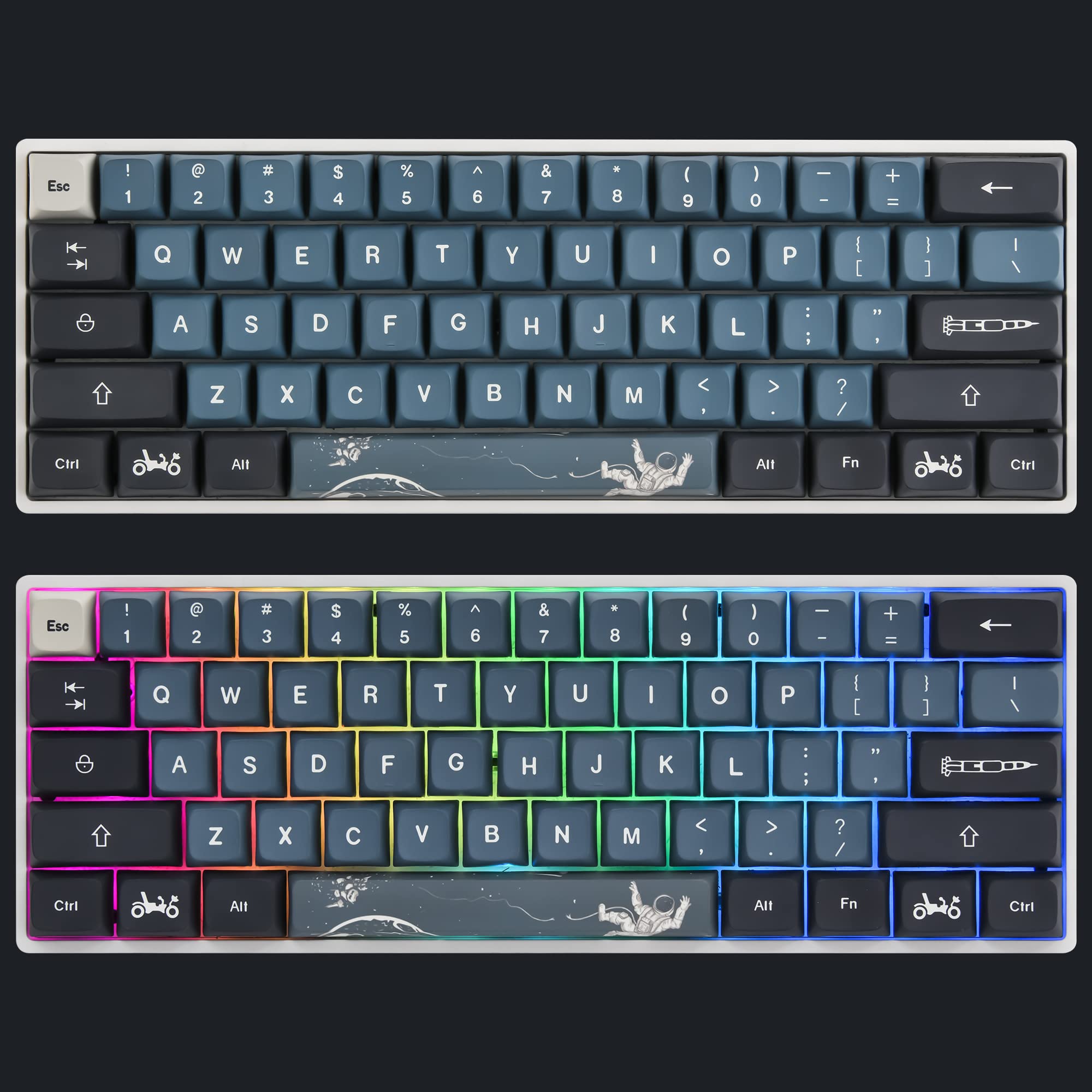 Mua Apollo XDA Keycaps 60 Percent, 83-Keys PBT Dye Sublimation Custom ...