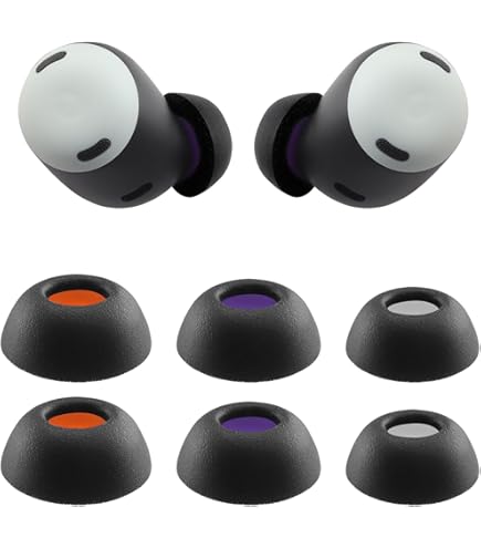Google Pixel Buds Pro Replacement Ear Tips (Small, Medium, Large) - Silicone, Noise Cancelling Compatible