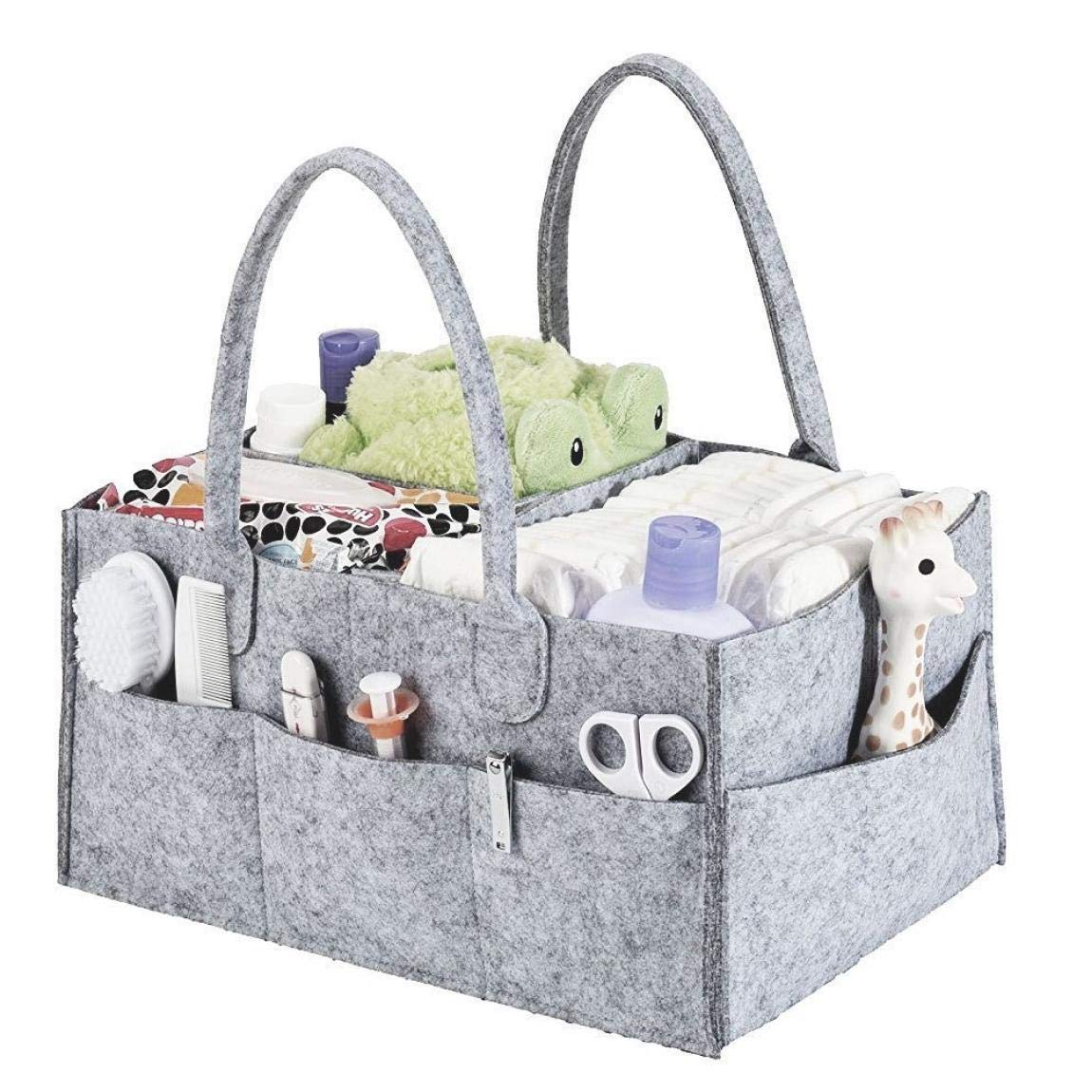wicker nappy caddy
