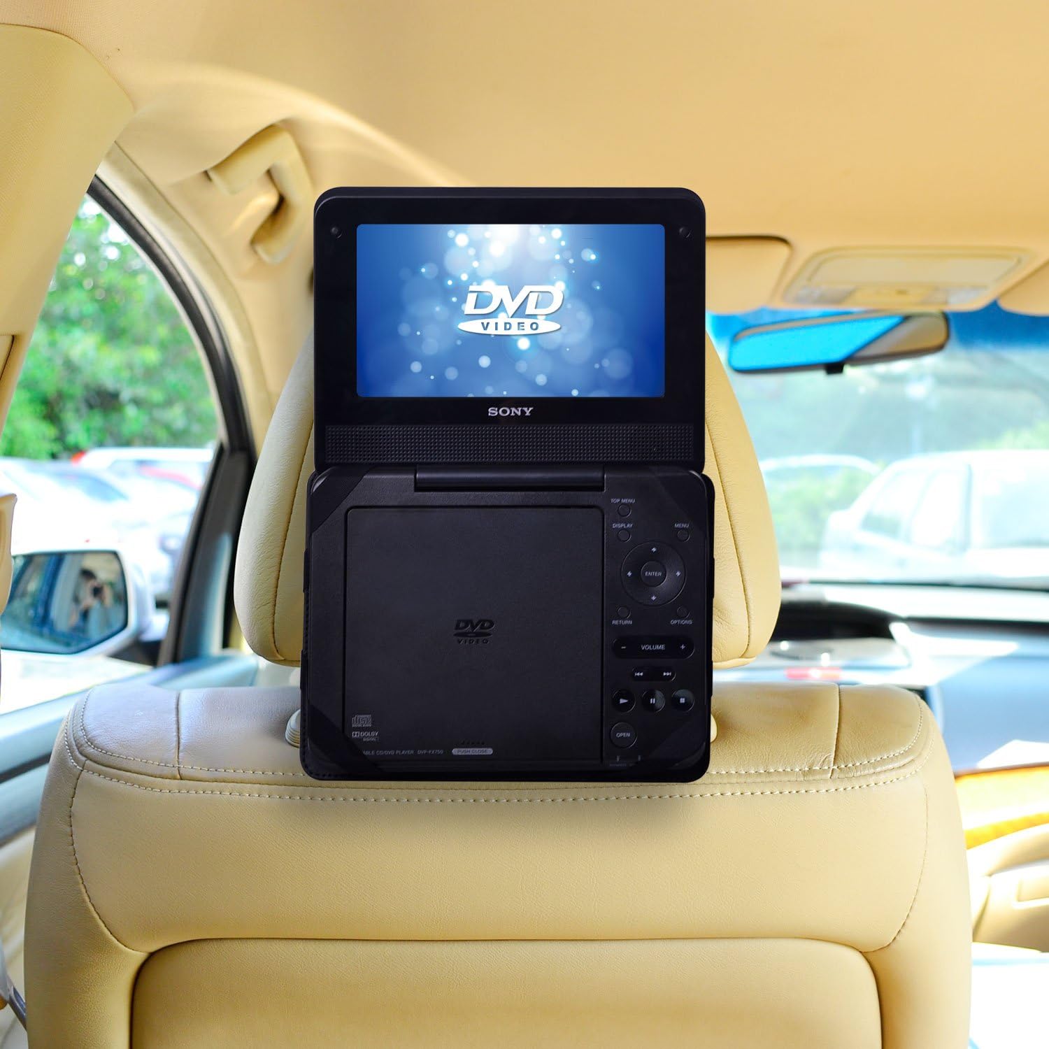 Car Headrest Mount for Portable DVD Player-7 Inch (for Sony DVP-FX750, Sony DVP-FX780 and more)