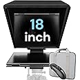 Geimrsy 18" Aluminium Wide-Angle Large Teleprompter with Adjustable Support for Wide-Angle Camera Lens and Accommodates 15.6’ 360⁰ Hinged Tablet (18"-Max)