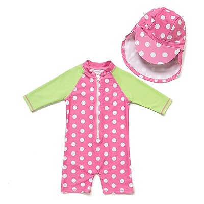 Baby/Toddler Girl One Piece Swimsuit with UPF 50+ Sun Protection