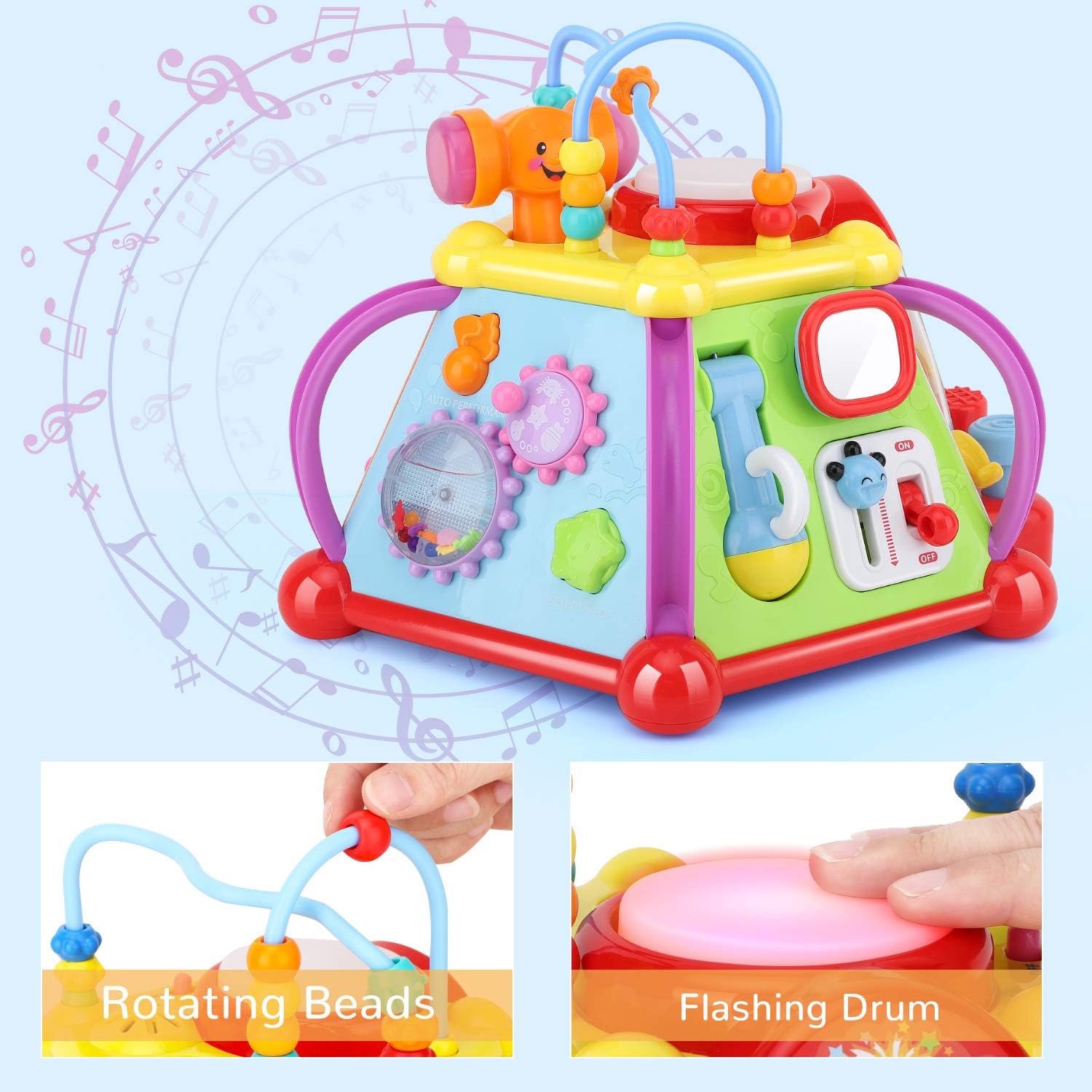15 En 1 Pour Enfants Jouet Musical De Lumiere Multifonctionel Pour Bebe Colore Zooawa Cube Dactivite Musical Jeux Educatifs Interactifs Jeux Et Jouets Jouets Musicaux Kalchem Com Pl