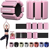 Pilates Wrist Ankle Weights for Women, Wearable Strong Arm & Leg Weights Set of 2(1 lb/2.2 lbs Each), Adjustable Ankle Weights for Walking, Yoga, Dance, Barre, Gym