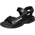 Revs - Lomond - Men’s Action Strap Reflexology Massage Sandals, Black US12