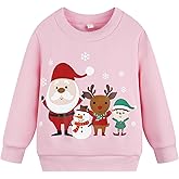 Little Girls Sweatshirts Cotton Long Sleeve Crewneck Pullover Toddler Kids Winter Warm Shirt Sweater Tops 2t-8t