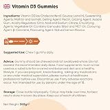 WeightWorld Vitamin D3 Gummies 4000IU 120 Veg Gluten Free Lemon view 6