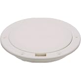 Seachoice White Pry-Up Deck Plate, Watertight