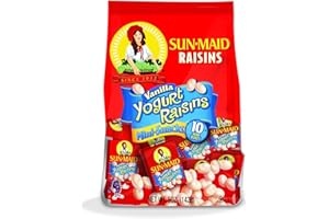 2 Bags Sun Maid Raisins Vanilla Yogurt Raisins 10 Mini Packs