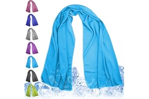MEIYANTE Cooling Towels 43.3" x 15.7" - Ice Towel, Sweat Towel, Cooling Towels for Neck & Face & Cooling Neck Wraps for Summer Heat - Neck Cooler for Quick Cool Down for Gym, Running, Golf, Yoga & Sports