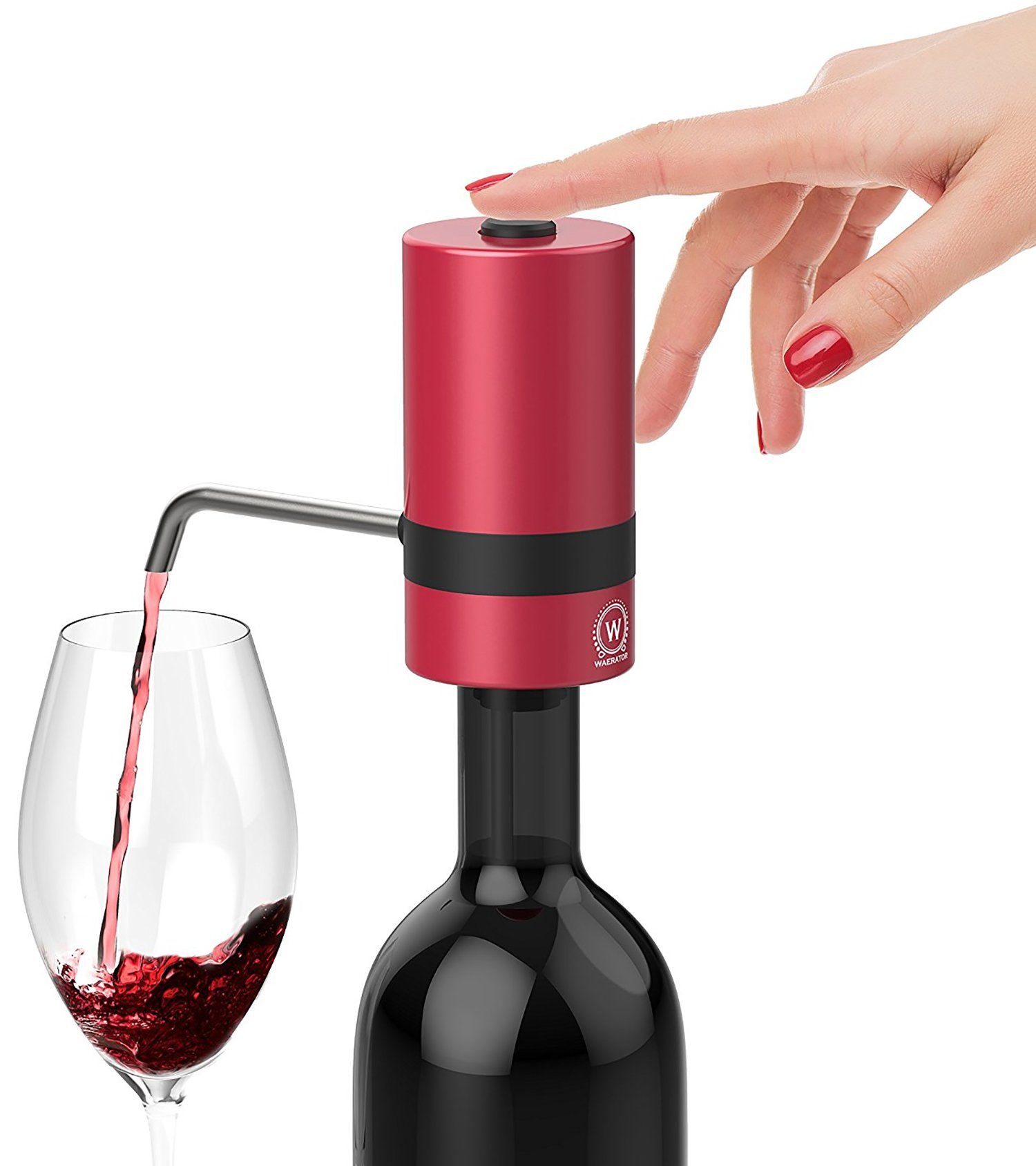 WAERATOR W2 Luxurious Instant 1Button Electric Wine Aerator w/ Spout