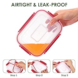 Moretoes 10pcs Food Storage Containers with Lids
