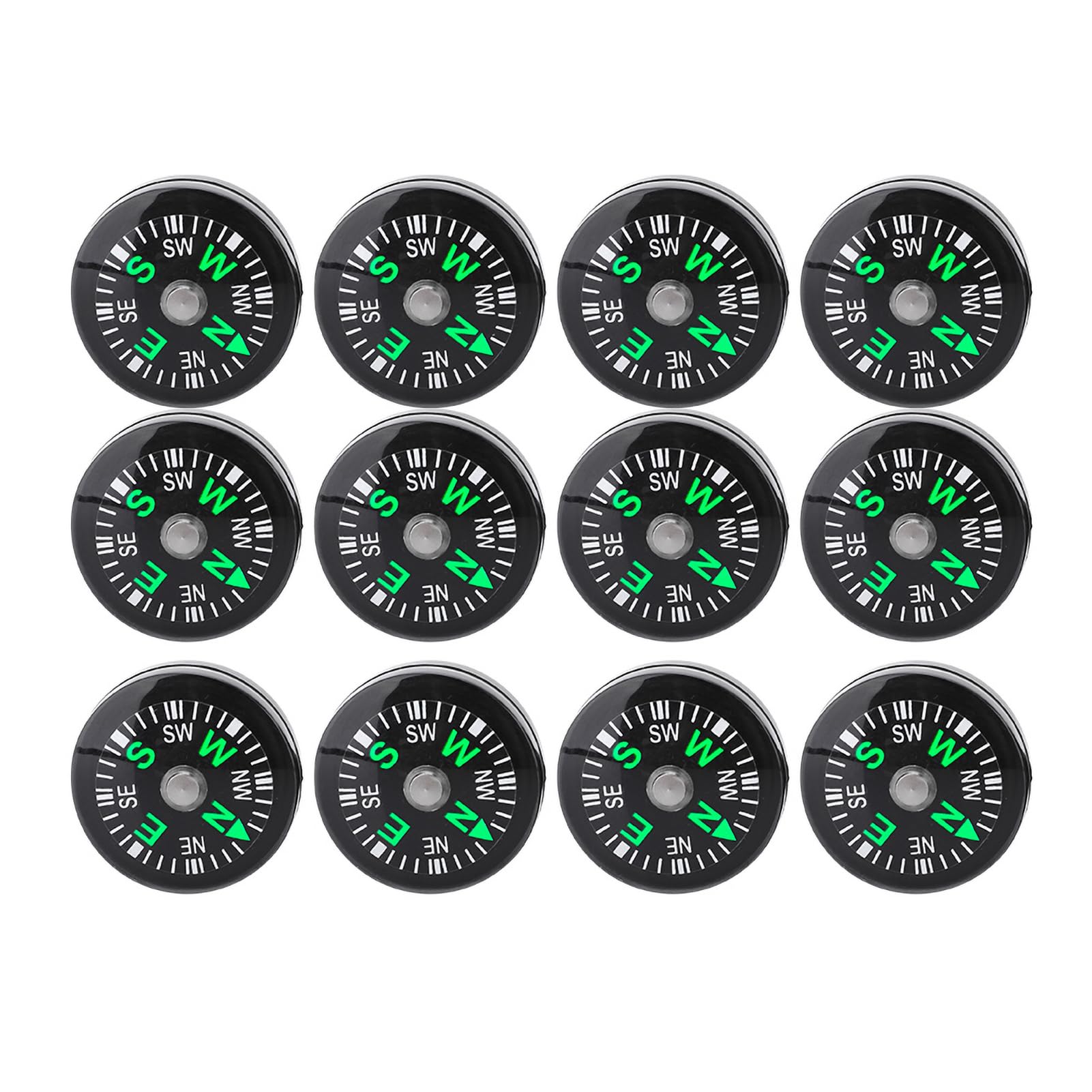 Pwshymi Mini Compass, Compass Navigation Liquid Filled Compass Pocket Survival Compass for Hiking Camping Activities