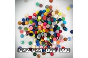 CARSILERS Diamonds Painting Accessories,Replacement for Missing Round Drills 842 844 869 890,Rhinestone Resin Diamond Drill,4 Colors Beads Gems Stones,3500pcs per Color