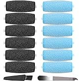 12 Pack Replacement Rollers for Amope Pedi Refills Electronic Perfect Foot File-(6 Extra Coarse& 6 Regular Coarse)