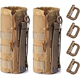 Upgraded Tactical Drawstring Molle Water Bottle Holder Tactical Pouches
