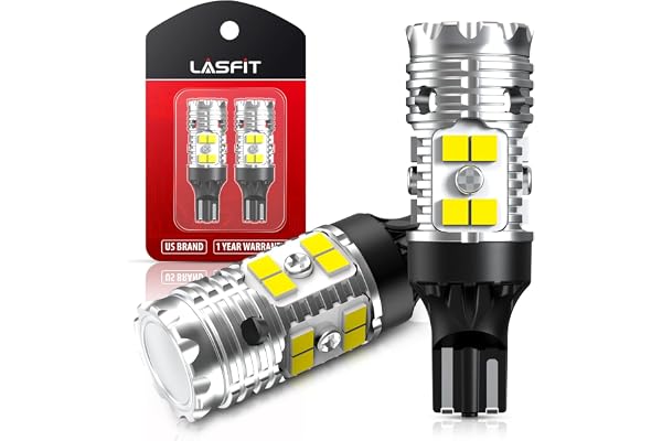 LASFIT 2026 𝐔𝐩𝐠𝐫𝐚𝐝𝐞𝐝 912 921 LED Bulb Reverse Backup Light T15 W16W, Canbus Resistor No Error For 99% Cars, 13W 10X B
