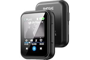 BMDSAE 128G MP3 Player with Bluetoooth - High Fidelity Lossless Sound Music Player Full Touch Screen with Built-in Speaker FM Radio Recorder Supports Shuffle Single Loop Support Multiple Musci Formats