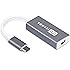 USB Type C Adapter,ITANDA USB C Type to Mini DisplayPort/Mini DP Adapter Cable With Aluminium Case Support 4K resolution for Apple New Macbook 2016, ChromeBook Pixel - Grey
