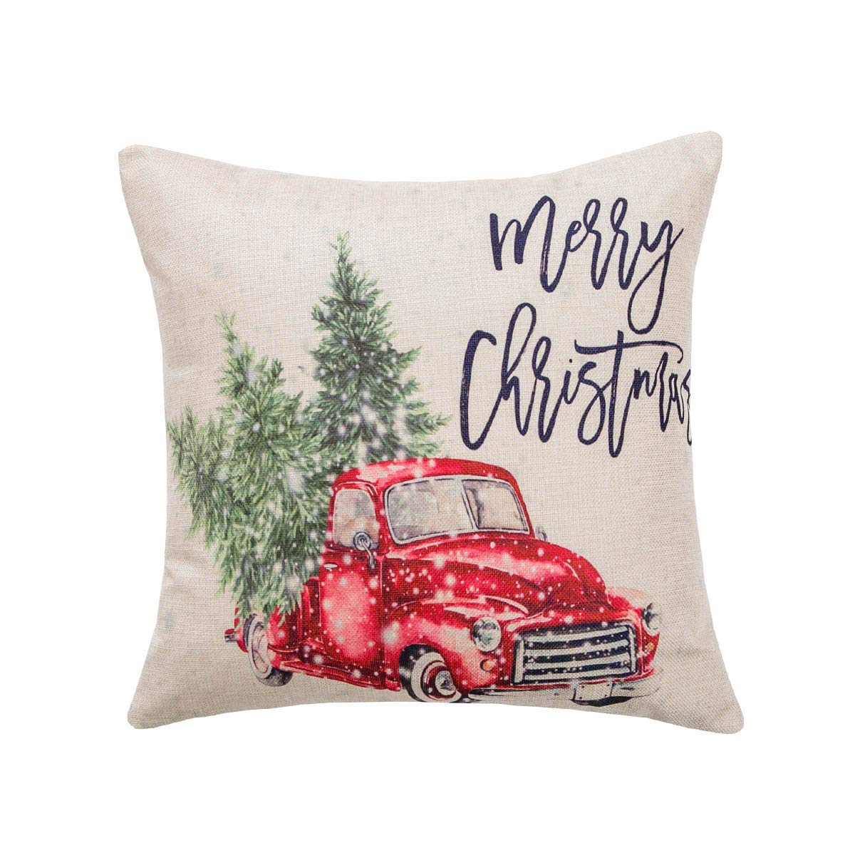 Best Red Truck And Christmas Tree Kitchen Towel