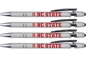 Greeting Pen North Carolina State Soft Touch Coated Metal Pen 4 Pack (4022)