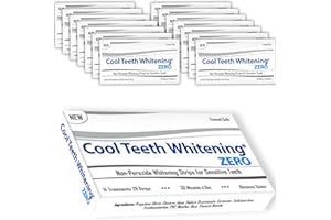 COOL TEETH WHITENING Teeth Whitening Strips Natural Teeth Strips for Sensitive Teeth White Strips for Teeth Whitening No Peroxide No Bleach