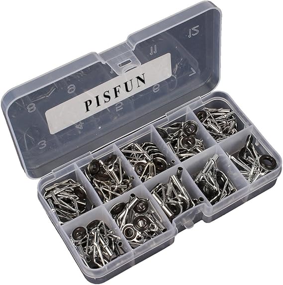 Amazon.com : 90 Pcs Fishing Rod Guide Tip Repair Kit rod part Fishing