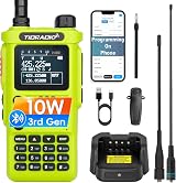 (3rd Gen) TIDRADIO TD-H8 10W Ham Radio CHIRP/APP/Bluetooth 199CH Green