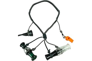 Cupped Waterfowl Braided DIY Call Lanyard for Duck Calls, Durable Parachute Cord Adjustable Hunting Call Lanyard, Green/Khaki