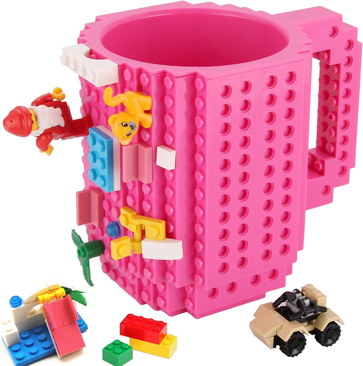 pink lego blocks