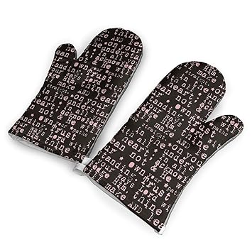 Amazon Com Scripture Trust Pink Text Oven Mitts Cooking Gloves