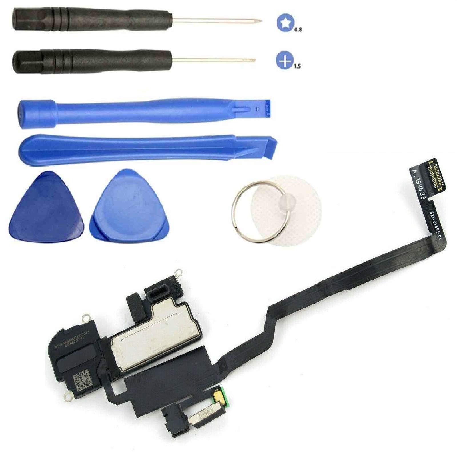 iReplaceParts Ear Speaker Flex Cable For iPhone X (5.8") Proximity Sensor & Ambient Light Sensor Replacement With Tool Kit 821-01591-A