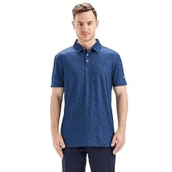 Golf Shirts for Men Dry Fit Short Sleeve Print