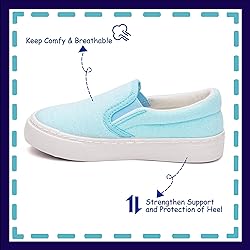Toandon Little Girls Kids Sneakers Canvas Shoes