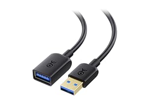 Cable Matters USB to USB Extension Cable 6 ft (USB 3.0 Extension Cable/USB Extender) in Black for Webcam, VR Headset, Printer