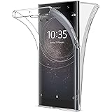Buyus Funda Full Body Sony Xperia XA2 Transparente Silicona 360 Grados Carcasa Silicona Funda Case