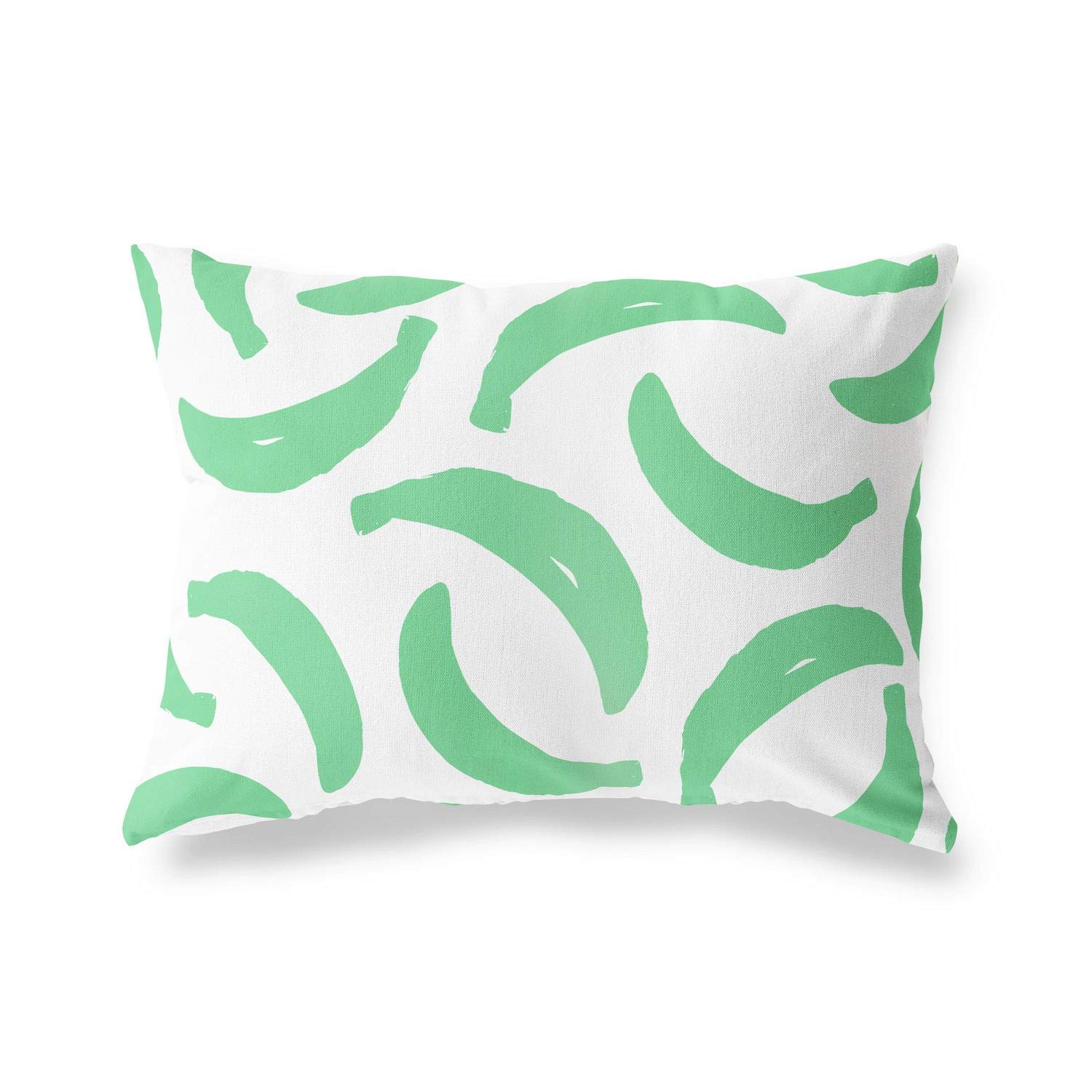 BonaMaison Decorative Cushion Cover, Petrol Green-White Throw Pillow Covers, Home Decorative Pillowcases for Livingroom, Sofa, Bedroom, Size: 45X60 Cm - Designed and Manufactured in Turkey