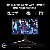 ASUS ROG Swift OLED PG27AQDM 27-inch QHD 240Hz 0.03ms G-SYNC Gaming Monitor view 4