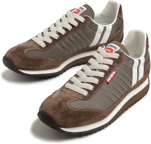 Amazon パトリック レディース メンズ マラソン スニーカー Marathon Hill ブラウン グレー 靴 43 27 0cm Hill ブラウン グレー Patrick パトリック スニーカー