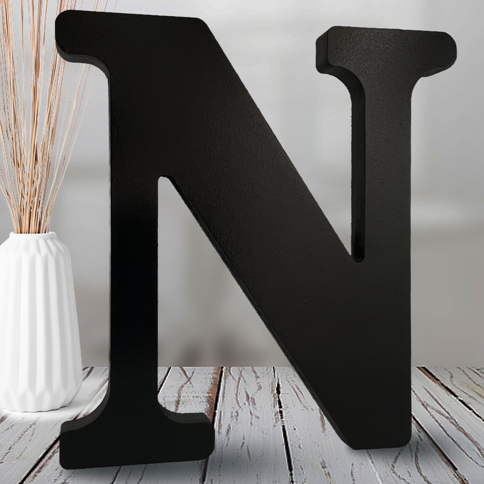 AOCEAN 8 inch Black Wood Letters Unfinished Wood Letters for Halloween ...