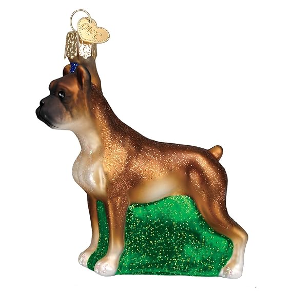 Old World Christmas Ornaments Boxer Dog Glass Blown Ornaments for Christmas Tree Amazon.co.uk
