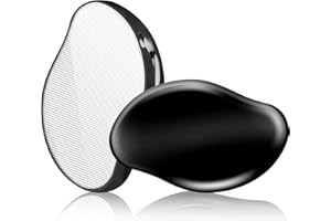 TUKETENGES Crystal Hair Eraser for Women and Men, Reusable Crystal Hair Remover Magic Painless Exfoliation Hair Removal Tool, Magic Hair Eraser for Back Arms Legs (Black)