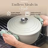 nuovva Casserole Dishes with Lid 4L 24cm Non Stick Oven Safe Grey view 6