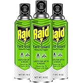 Raid Yard Guard Mosquito Fogger for Outdoor Yard Patio Deck and Garden Mosquito Control Aerosol Spray 16 Ounce (Pack of 3)